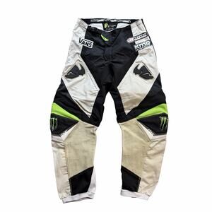 Thor Phase Monster Energy Vans Edition Men's Size 32 Leather Motocross Pants EUC